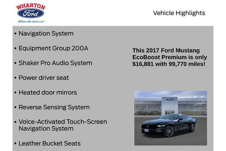 $16766 : Ford Mustang 2017 EcoBoost P image 6