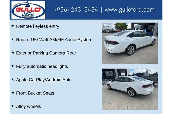 $24991 : Honda Accord 2024 LX 4dr Sed image 8