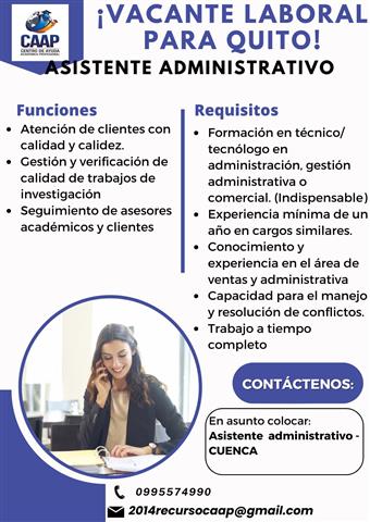 ASISTENTE ADMINISTRATIVO image 1