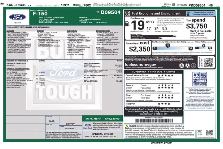 $34138 : Ford F-150 2023 4x2 XL 4dr S image 2