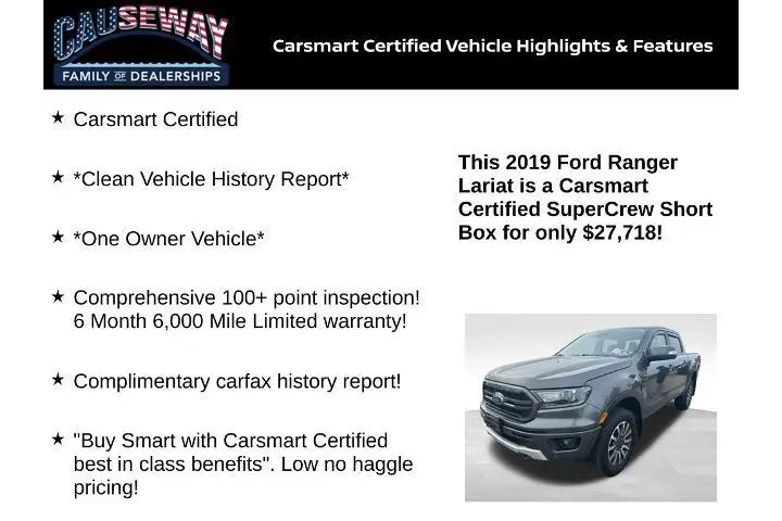 $27718 : Ford Ranger 2019 4x4 Lariat image 2