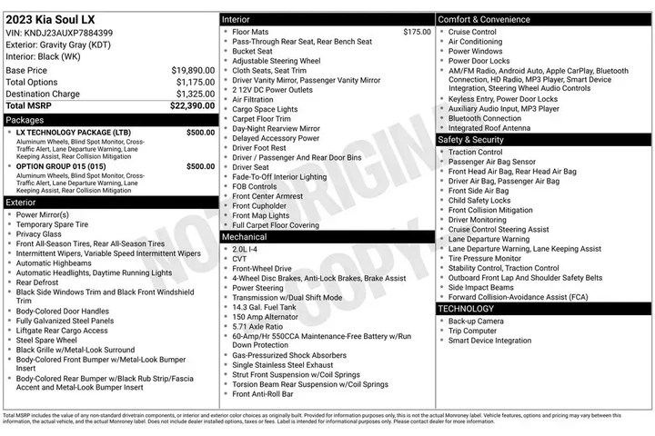 $14206 : Kia Soul 2023 LX 4dr Crossov image 3