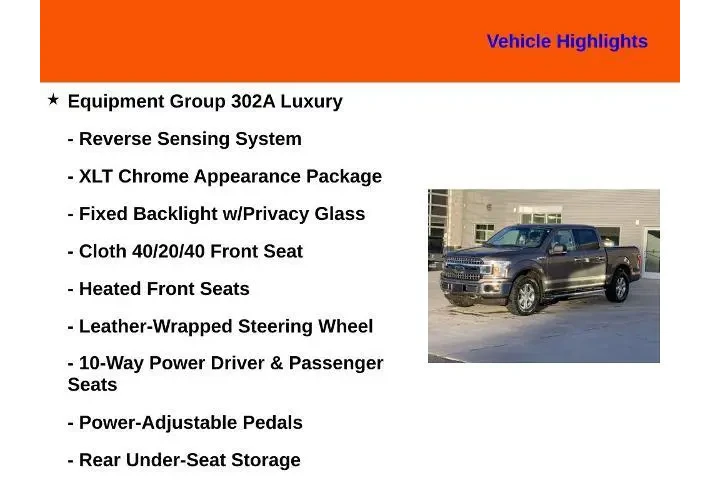 $21990 : Ford F-150 2018 4x4 XLT 4dr image 6