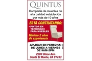 COMPAÑÍA DE MUEBLES, Solicita en Los Angeles