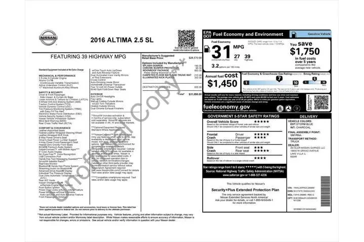 $9987 : Nissan Altima 2016 2.5 SL 4d image 4
