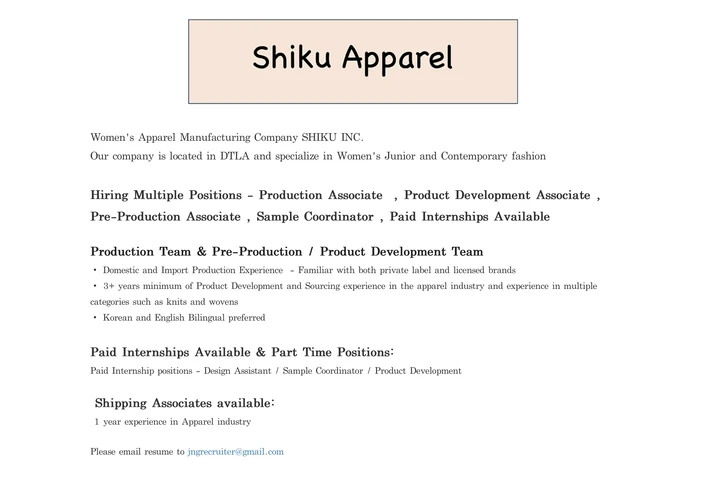 Hiring Multiple Positions image 1