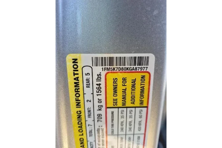 $18981 : Ford Explorer 2019 XLT 4dr S image 5