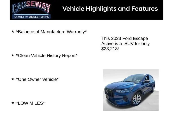 $23213 : Ford Escape 2023 Active 4dr image 2