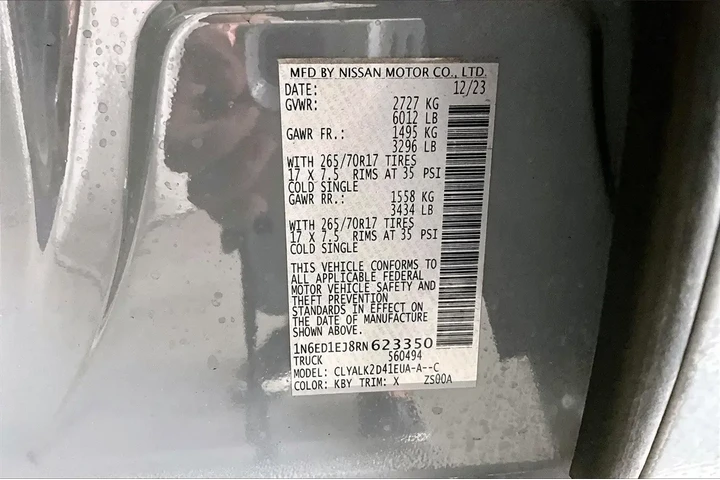 $32991 : Nissan Frontier 2024 4x2 PRO image 8