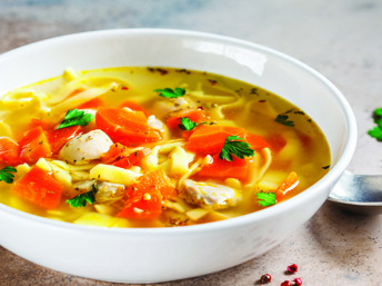 Receta de sopa de pollo