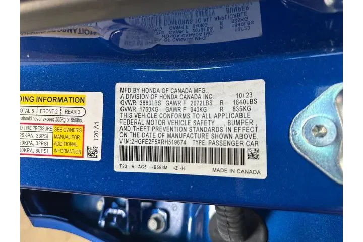 $27987 : Honda Civic 2024 Sport 4dr S image 10