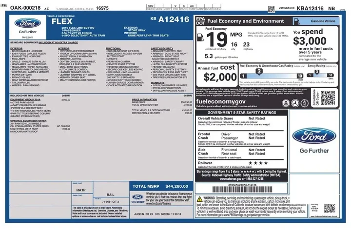 $15534 : Ford Flex 2019 Limited 4dr C image 8