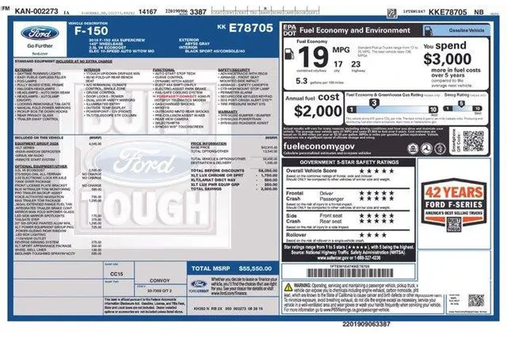 $23995 : Ford F-150 2019 4x4 King Ran image 2