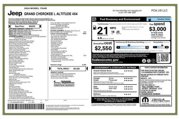 $31995 : Jeep Grand Cherokee L 2024 4 image 5
