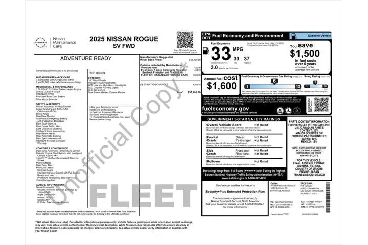 $23987 : Nissan Rogue 2025 SV 4dr Cro image 3