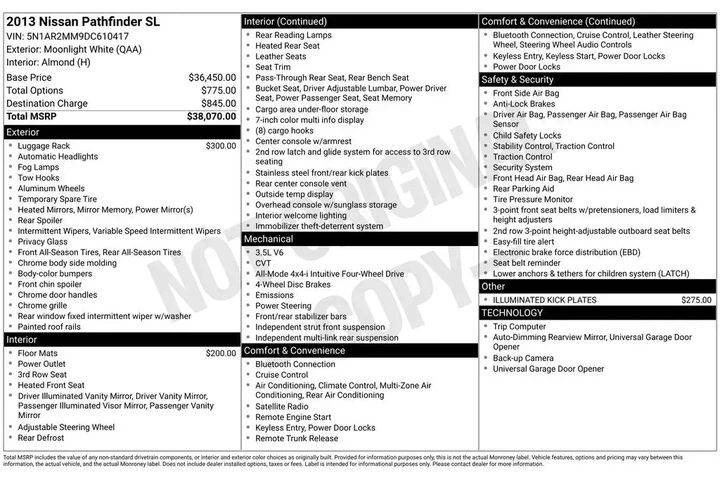 $5382 : Nissan Pathfinder 2013 4x4 S image 4
