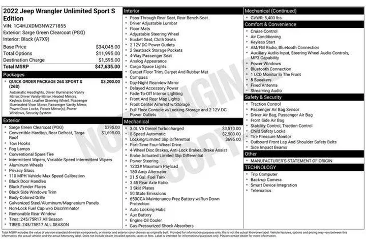 $30996 : Jeep Wrangler Unlimited 2022 image 9