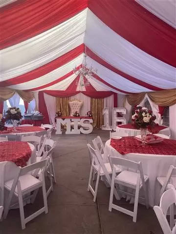 Carpas con telas decoraciones image 10