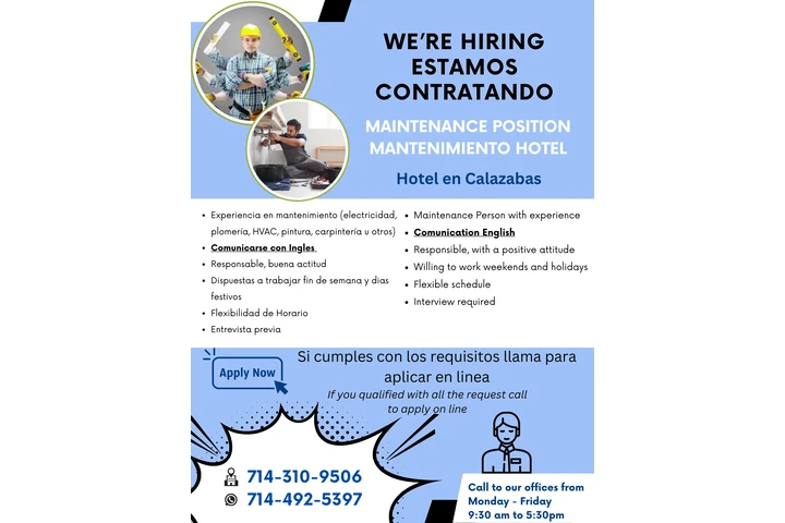 MANTENIMIENTO EN HOTEL image 1