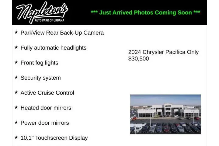 $30500 : Chrysler Pacifica 2024 Touri image 2