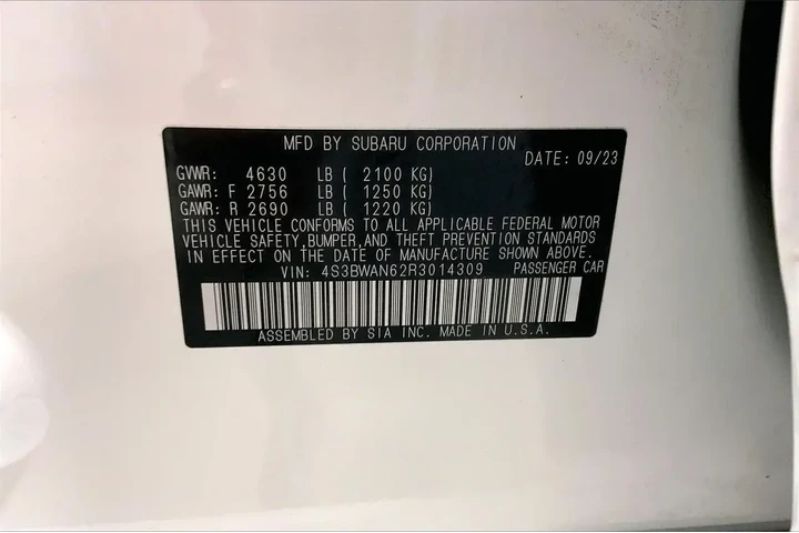 $25991 : Subaru Legacy 2024 AWD Limit image 7