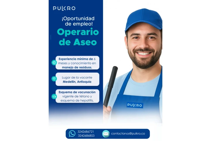 SE BUSCA OPERARIOS ASEO HOMBRE image 2