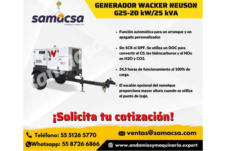 $1 : Generador Wacker Neuson G25 image 1