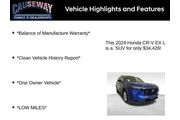 $34426 : Honda CR-V 2024 AWD EX-L 4dr thumbnail