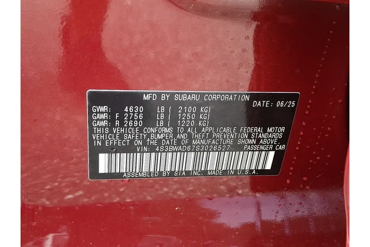 $28995 : Subaru Legacy 2025 AWD Premi image 10