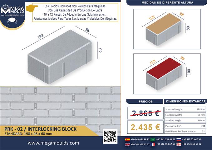 $2880 : MOLDE PARA ADOQUINES image 2