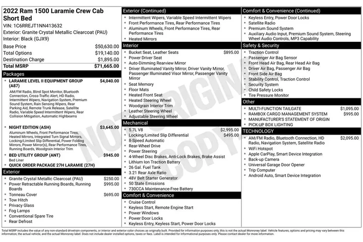 $26896 : Ram 1500 2022 4x2 Laramie 4d image 2