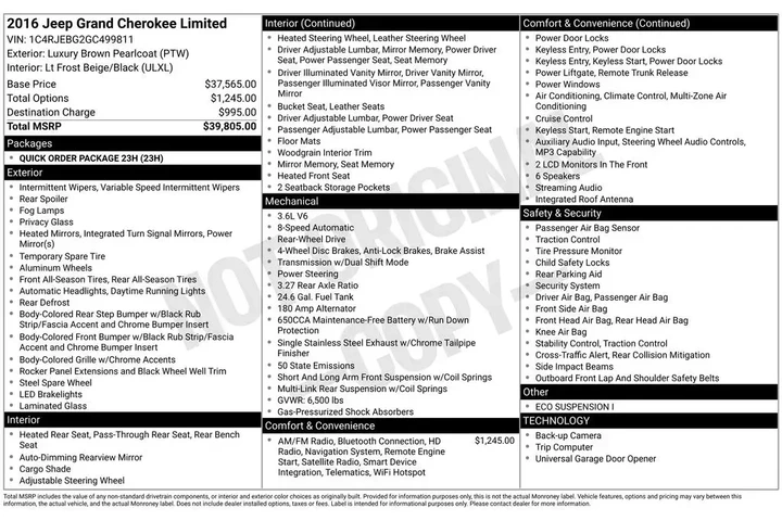 $8900 : Jeep Grand Cherokee 2016 4x2 image 5