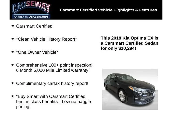 $10294 : Kia Optima 2018 EX 4dr Sedan image 2