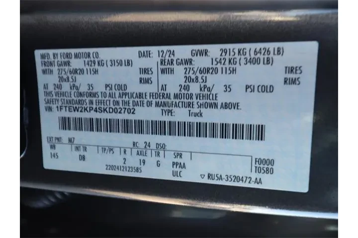 $39744 : Ford F-150 2025 4x2 STX 4dr image 8