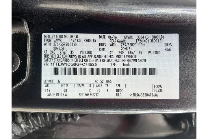 $19981 : Ford F-150 2016 4x2 King Ran image 5