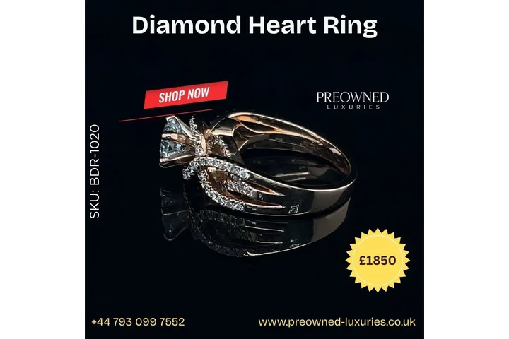 Pre-Owned Diamond Heart Ring image 3