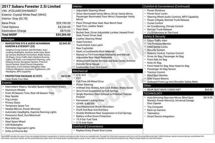 $10500 : Subaru Forester 2017 AWD 2.5 image 5