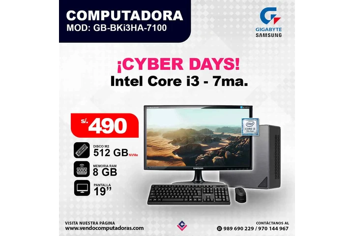 Computadora Intel Core i3 - 7m image 5
