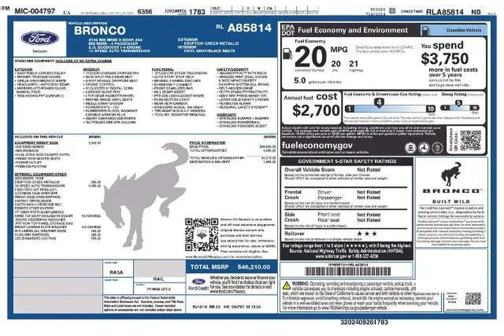 $39218 : Ford Bronco 2024 4x4 Big Ben image 2