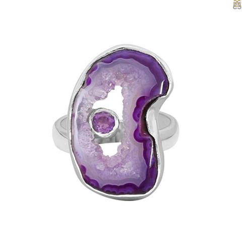 $500 : Buy Purple Agate Rings image 4