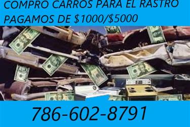 COMPRO CARROS USADOS 1000/5000 en Hialeah