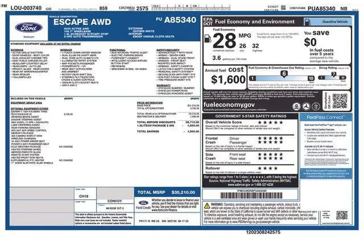 $23465 : Ford Escape 2023 AWD Active image 9