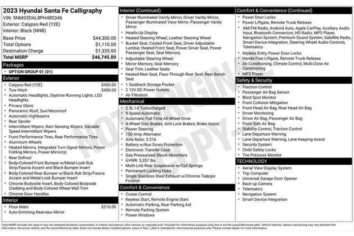 $31813 : Hyundai SANTA FE 2023 AWD Ca image 7