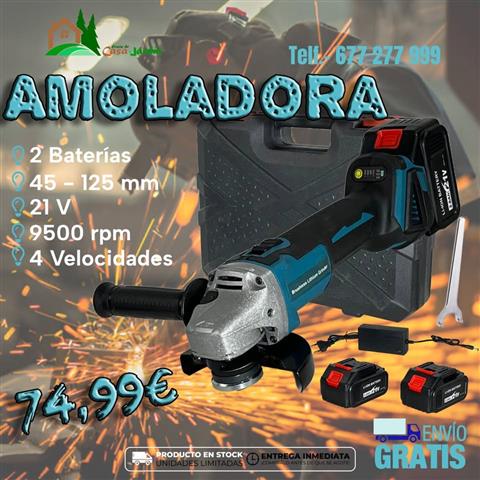 $74 : Amoladora Angular de Batería 2 image 2