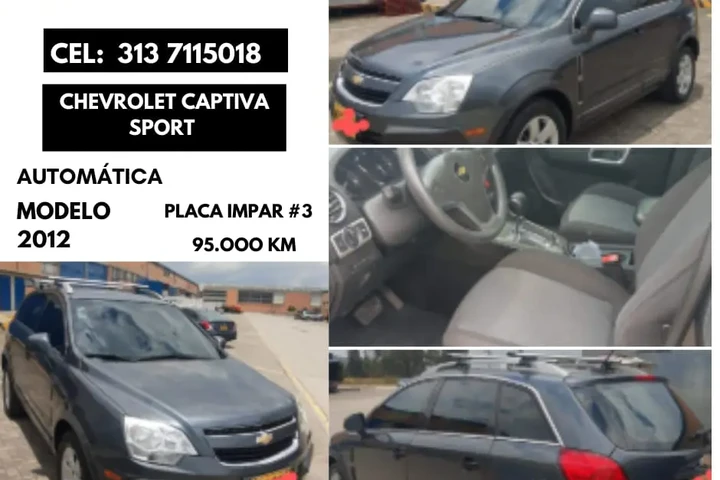 $27900000 : Vendo mi Captiva Sport 2012 image 1