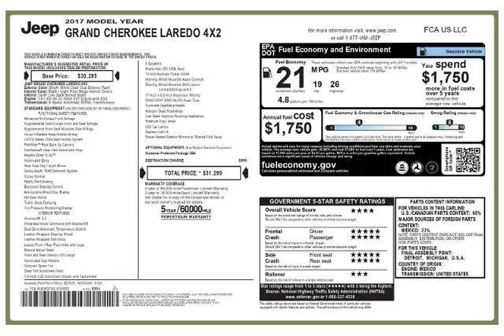 $12995 : Jeep Grand Cherokee 2017 4x2 image 6