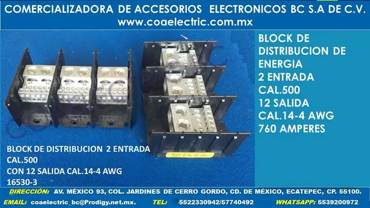 BLOCK DE DISTRIBUCION TRIFASIC image 8