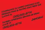 COMPRO CARROS RASTRO 500/1000 en Hialeah