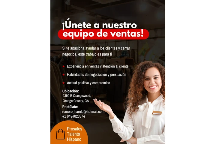 REQUERIMOS VENDEDRORES image 1