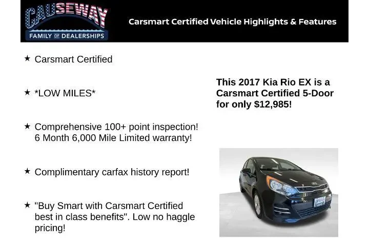 $12985 : Kia Rio 5-Door 2017 EX 4dr W image 2